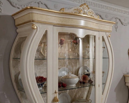 ROSA Baroque Bombè 1-Door Display Cabinet