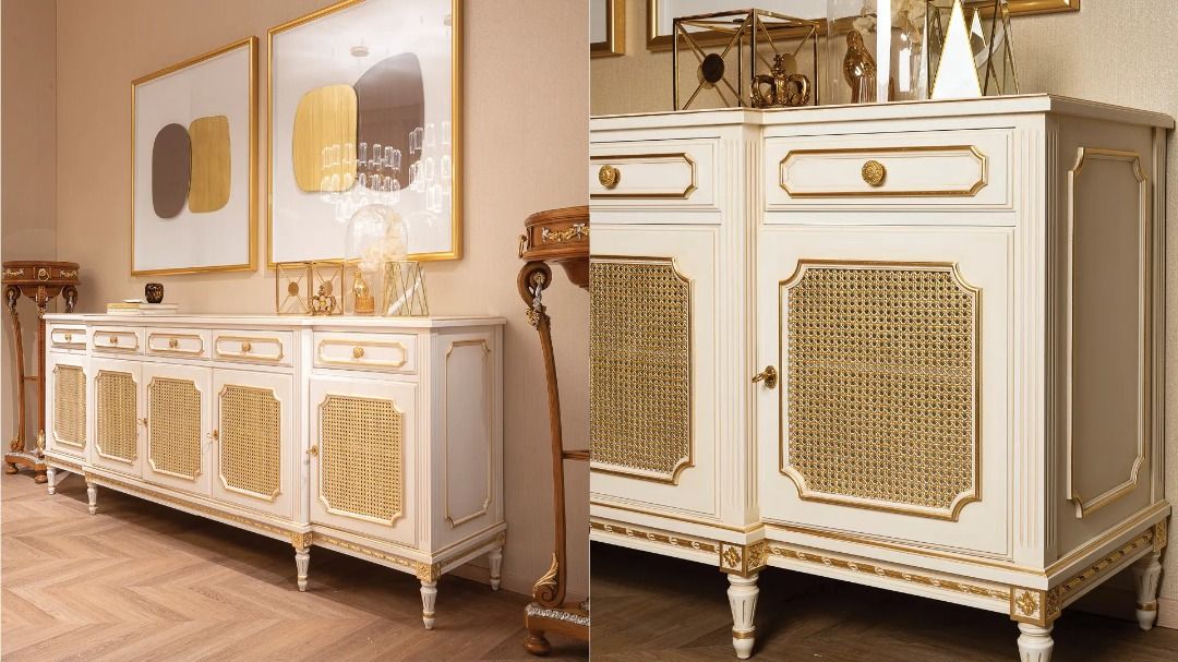 SALOME French Rattan Sideboard