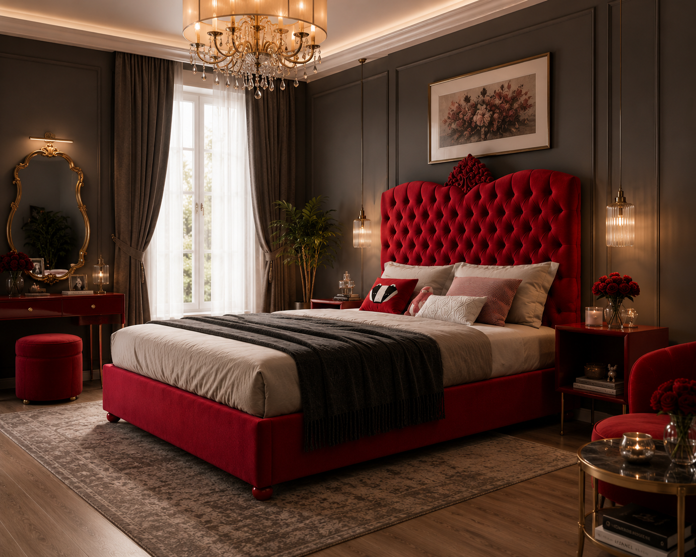 SCARLETT Baroque Bed Frame