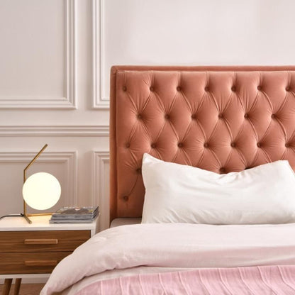 TAYLOR Modern Luxe Button-Tufted Bed Frame