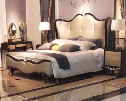 Victorian Modern Luxe Bed Frame , custom made furniture Singapore Dainte Living