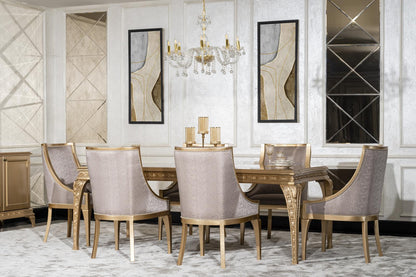 VITTORIA Rococo Dining Table & Chairs Set