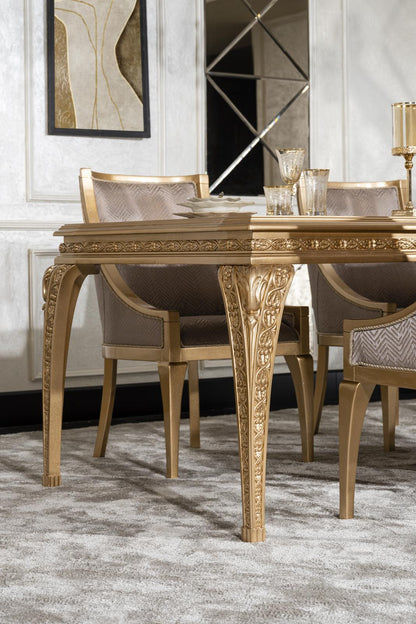 VITTORIA Rococo Dining Table & Chairs Set