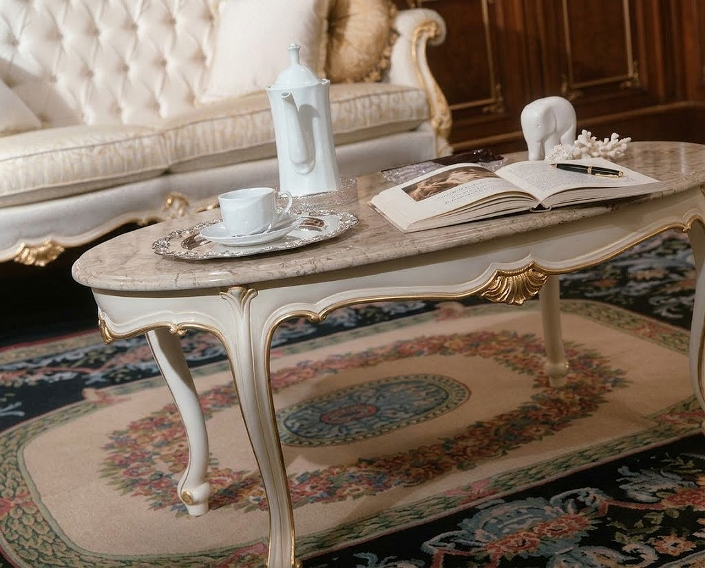 WILLIAM Elegant French Marble Coffee Table