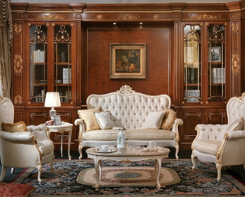 WILLIAM Elegant French Marble Coffee Table