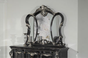 ODASI Baroque Luxury Sideboard/Cabinet with Mirror