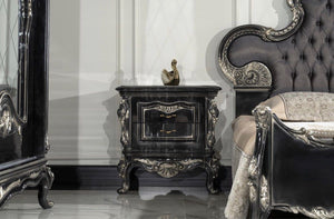 ODASI Baroque Luxury Nightstand / Bedside Drawers Cabinet