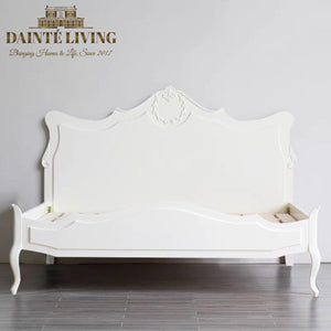 YELENE Victorian Bed Frame in White | Bespoke