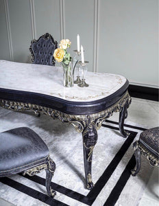 LUMIÈRE French Bespoke Dining Table and Chair Set
