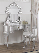 Load image into Gallery viewer, VERONIQUE Victorian Makeup Vanity Table Mirror Set
