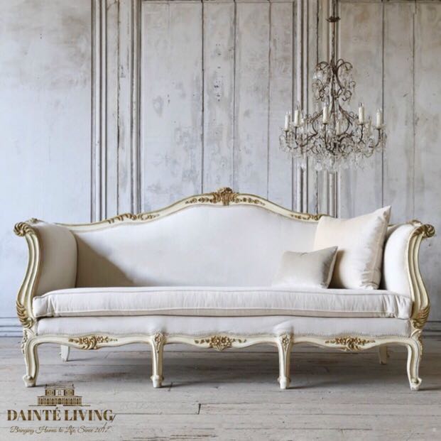 French Cau De Dolce Vita Victorian Sofa Bespoke Dainté Living