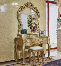 Load image into Gallery viewer, Champagne Victorian Vanity Table Set