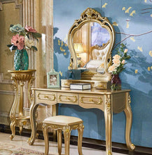 Load image into Gallery viewer, Champagne Victorian Vanity Table Set