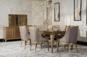 VITTORIA Modern French Dining Table & Chairs / Dining Set