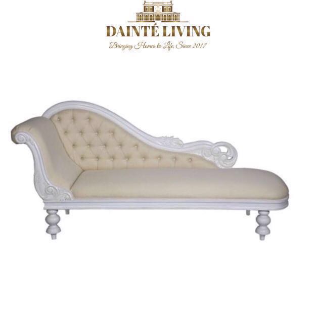 French | Victorian Tufted Chaise Lounge