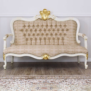 LUIGI Neapolitan Style Walnut Sofa