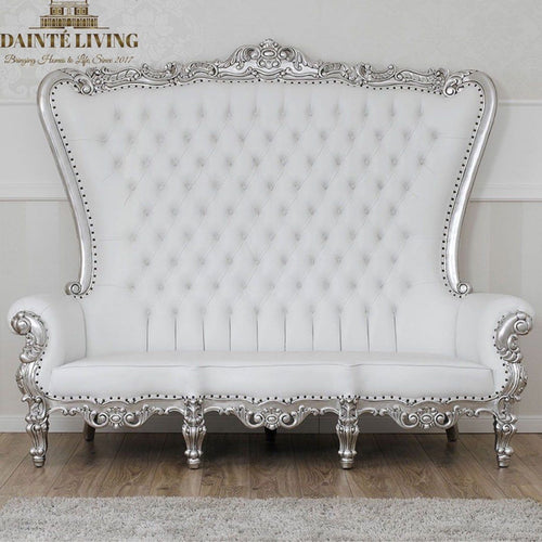 ELIZABETH Baroque High Back Throne Sofa | Deluxe