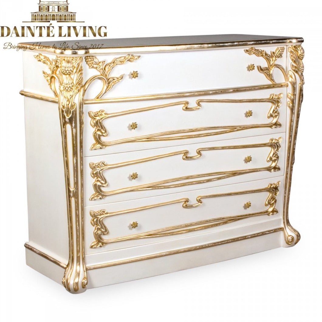 Liberty | Chest of drawers | Rubbed gold leaf