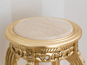 GAIA Baroque Marble Flower Stand / Side Table