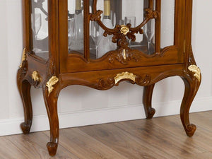 BREITAN English Baroque Display Cabinet | in Walnut & Gold