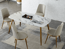 Load image into Gallery viewer, HEIN Marble Top Dining Table | Modern Minimalist