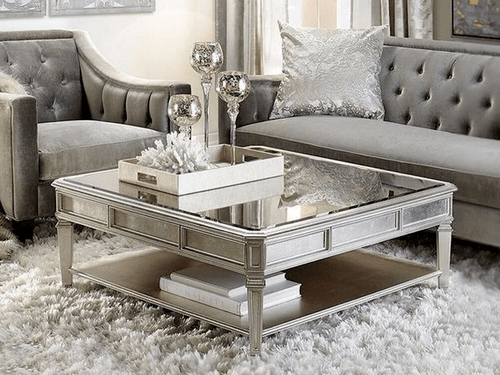 PEREGRYM Mirrored Luxury Coffee Table