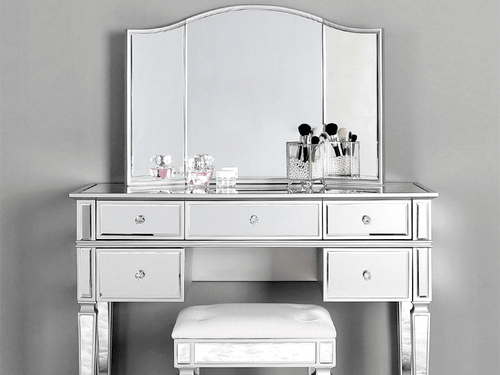 LOPEZ III Mirrored Luxury Vanity Set