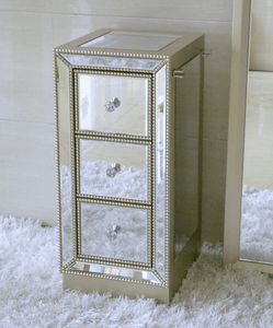 ESTELLE Modular Mirrored Luxury Vanity Set | Mirrored & Beaded Style
