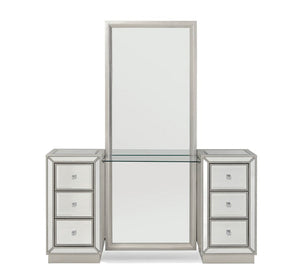 ESTELLE Modular Mirrored Luxury Vanity Set | Mirrored & Beaded Style