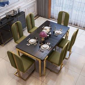 GALLERIA Tempered Glass Top Dining Table | Modern Minimalist