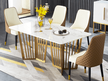 Load image into Gallery viewer, VITRO Marble Top Dining Table | Modern Contemporary