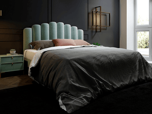 DREW Modern Luxury Bed Frame | Channel-Tufted