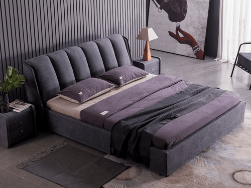 JARED Modern Luxury Bed Frame | Channel-Tufted