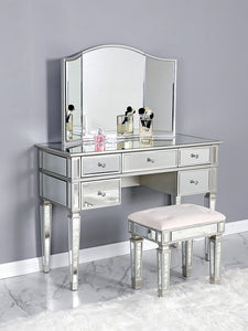 LOPEZ III Mirrored Luxury Vanity Set