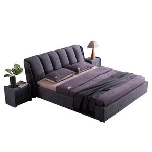 JARED Modern Luxury Bed Frame | Channel-Tufted