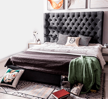 Load image into Gallery viewer, ELIOT Modern Luxury Bed Frame | Button-Tufted