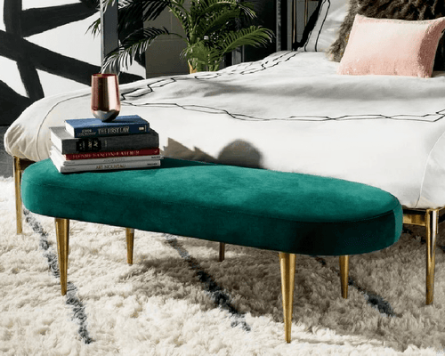 POSNER Simple Modern Luxe Bench