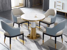 Load image into Gallery viewer, ALBA Marble Top Round Dining Table