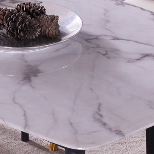 TREVER Modern Marble Top Dining Table