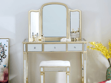 Load image into Gallery viewer, LOPEZ II Mirrored Luxury Vanity Set