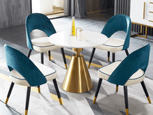 Load image into Gallery viewer, ARIN Marble Top Round Dining Table