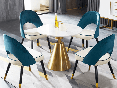 ARIN Marble Top Round Dining Table