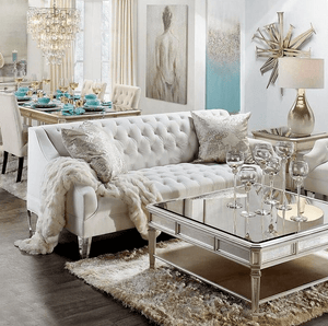 PEREGRYM Mirrored Luxury Coffee Table