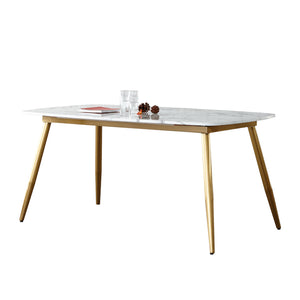 HEIN Marble Top Dining Table | Modern Minimalist