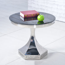 Load image into Gallery viewer, EILISH Marble Top Chrome Side Table