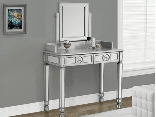 Hudgens Mirrored Luxury Vanity Dresser