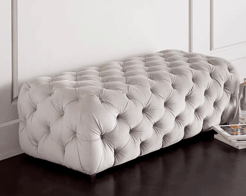 COSGROVE Luxury Modern Bench | Full Button-Tufted