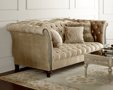Load image into Gallery viewer, Exclusive | CLAUDIA Mirrored Luxury Sofa | Ribbon &amp; Button-Tufted