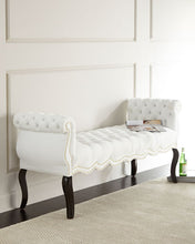 Load image into Gallery viewer, ELISE Modern Luxe Bench | Button-Tufted